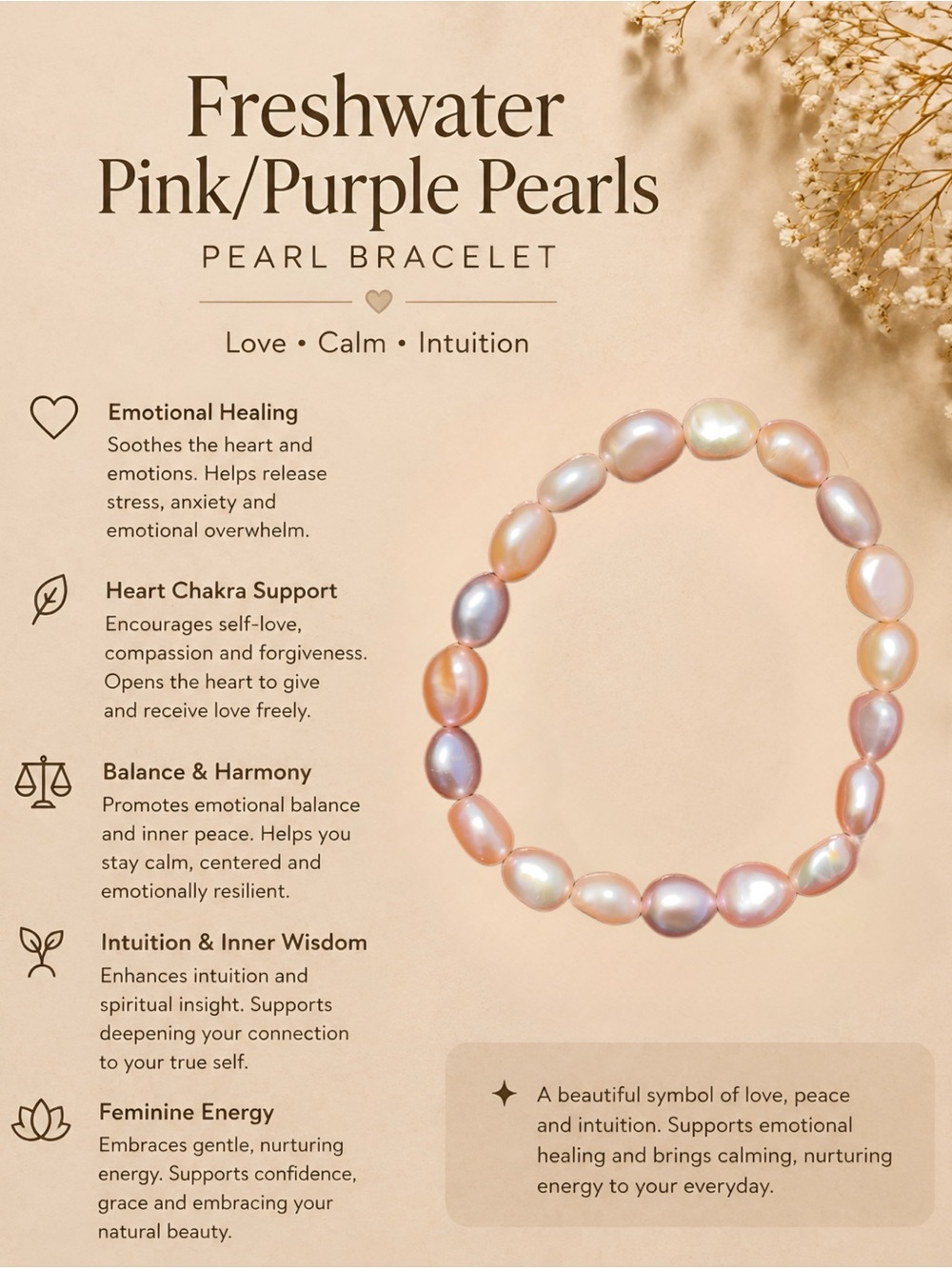 Real Freshwater Pearl stretch bracelet! Pink and Purple Shades